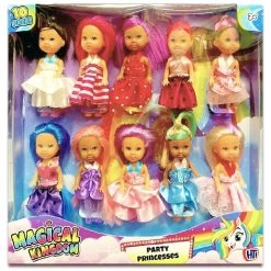Magical Kingdom - Party Princesses Dolls 10 Pack