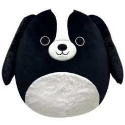 Squishmallows 16" Soft Toy - Nathanial The Black & White Cocker Spaniel