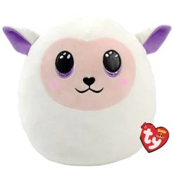 Ty Squishy Beanies - Fluffy Lamb 35cm Soft Toy