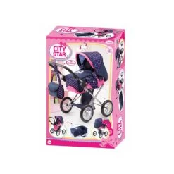 Bayer City Star Dolls Pram Purple