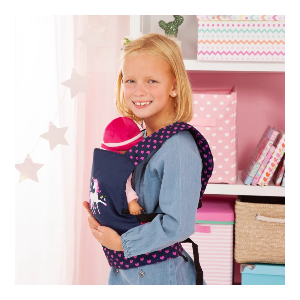 Bayer Deluxe Doll Carrier Blue/pink - Image 3