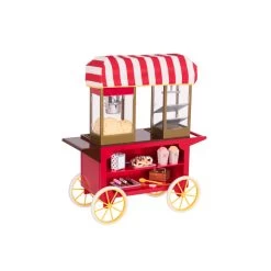 Our Generation Og Deluxe Pretzel Pcorn Cart Plset Acc