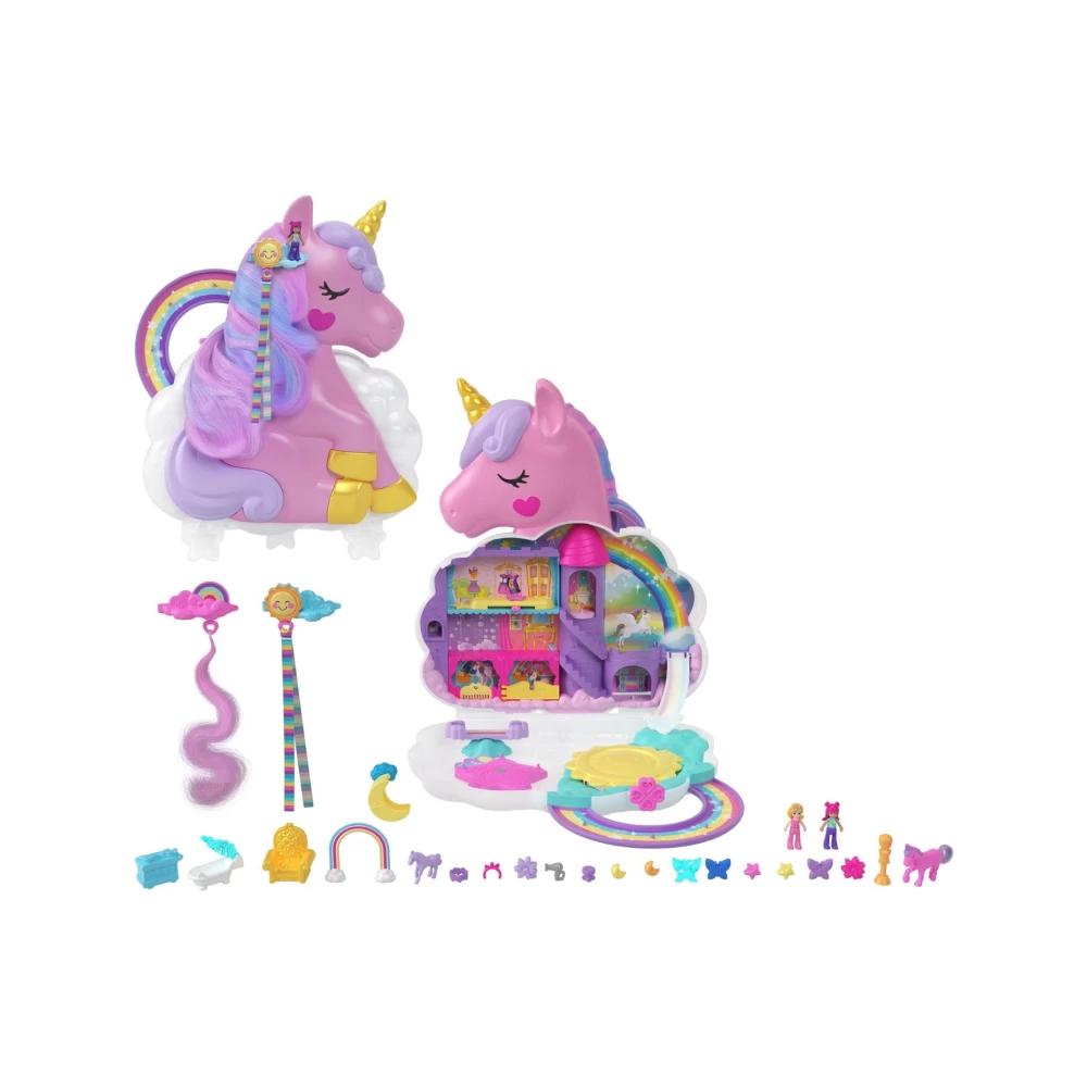 Polly Pocket Rainbow Unicorn Salon - Image 4