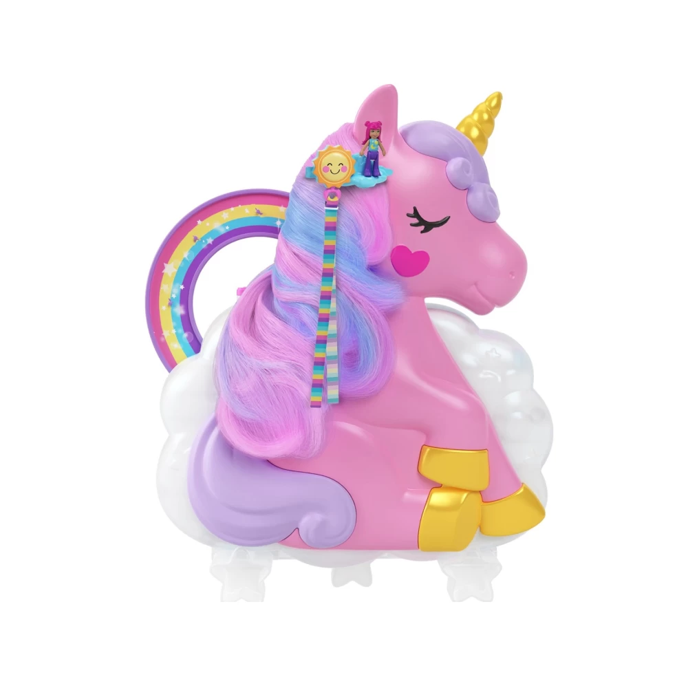 Polly Pocket Rainbow Unicorn Salon - Image 2