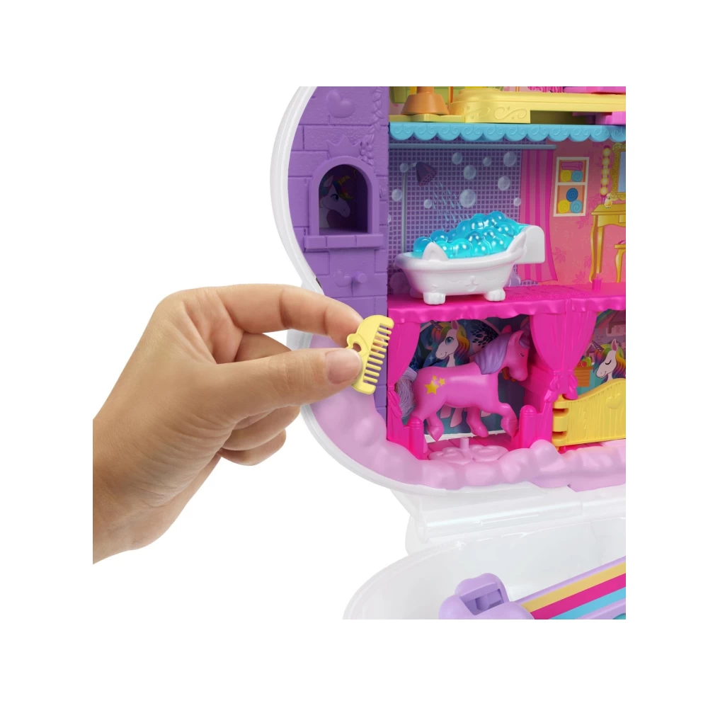 Polly Pocket Rainbow Unicorn Salon - Image 5