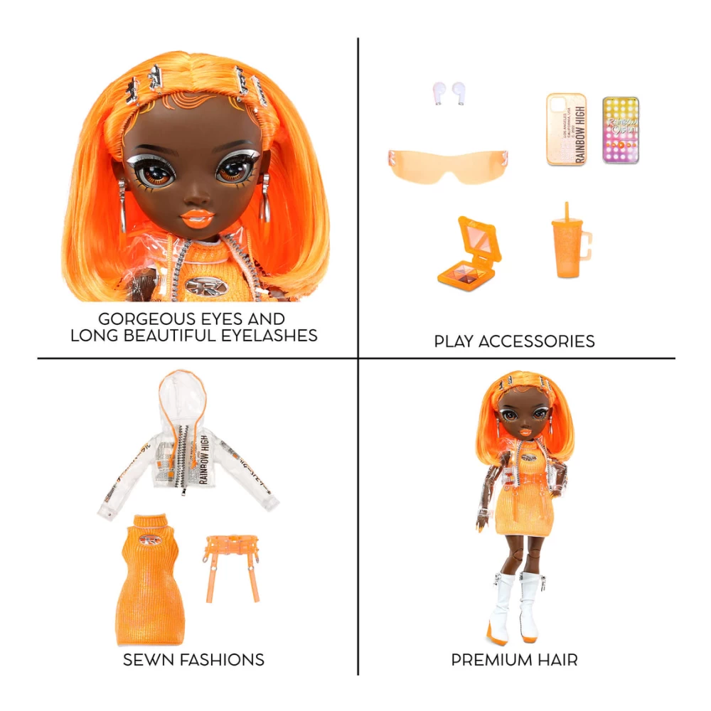 Rainbow High Doll Michelle Orange - Image 4